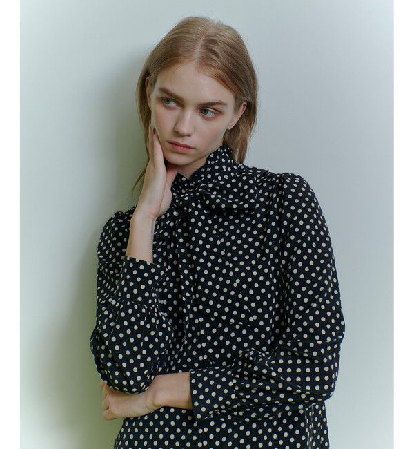 LOULOU WILLOUGHBY「◇【LOULOU WILLOUGHBY】デシンドットフリルボウタイブラウス」|その他|