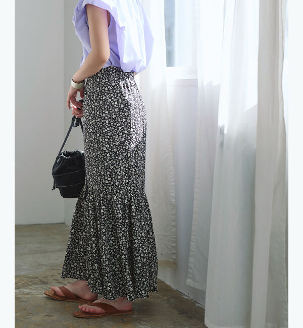 titivate「花柄マーメイドスカート」|スカート|