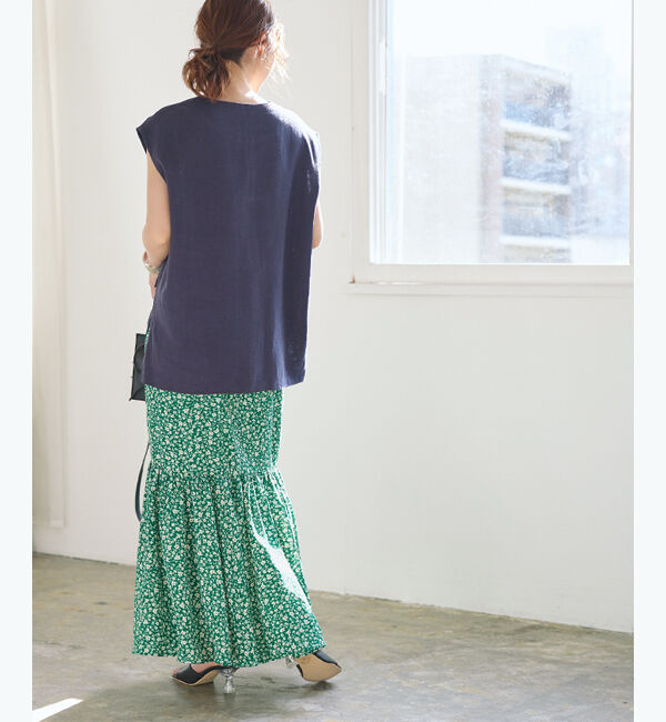 titivate「花柄マーメイドスカート」|スカート|