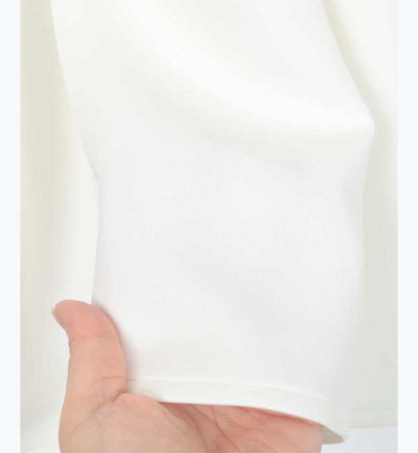 ur's「【yukiさんコラボアイテム】ボンディングパフスリーブギャザーフレアワンピース」|ワンピース|