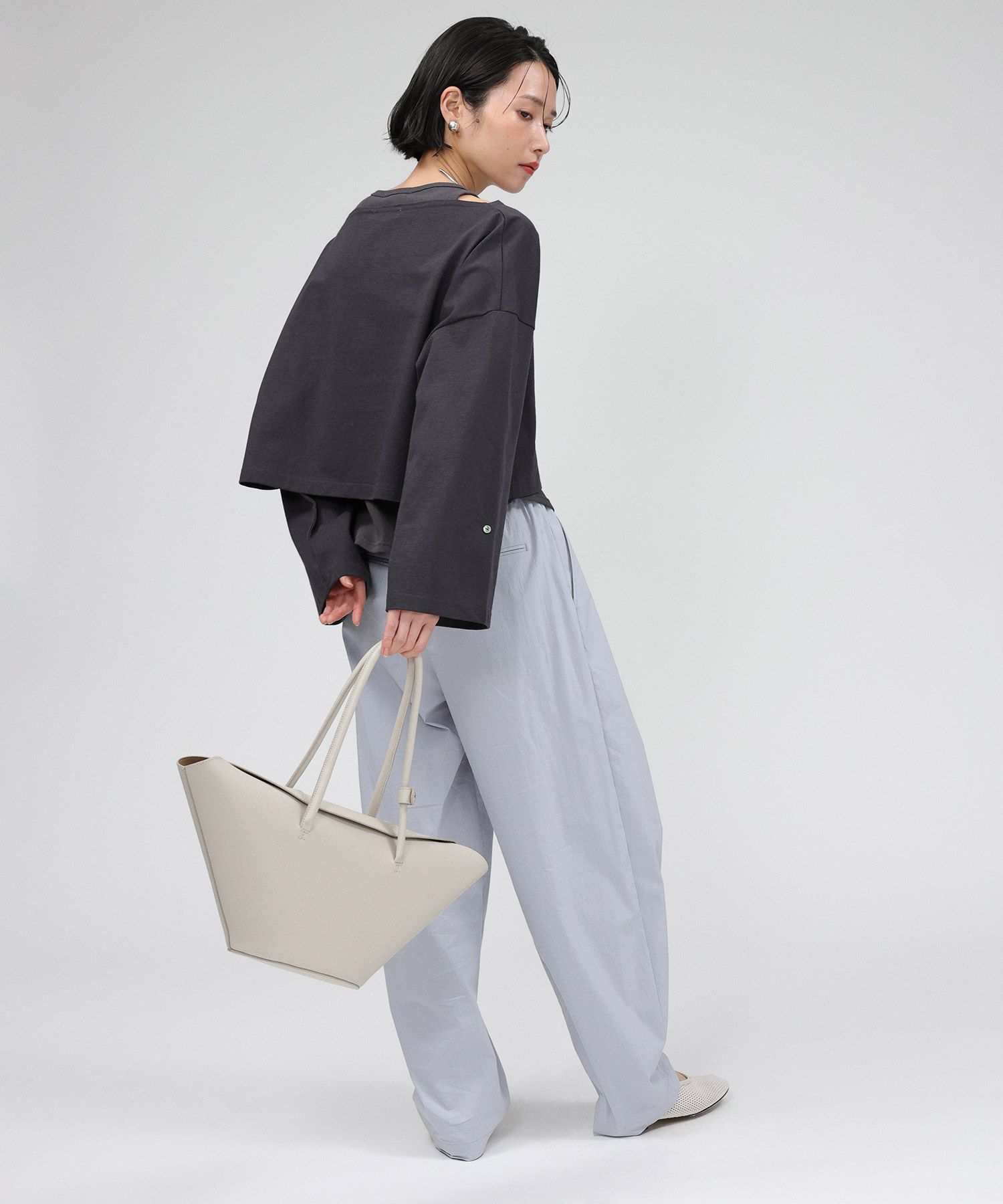 BABYLONE「ﾜｲﾄﾞｼｮｰﾄT/ﾀﾝｸｾｯﾄ」|Tシャツ・カットソー|