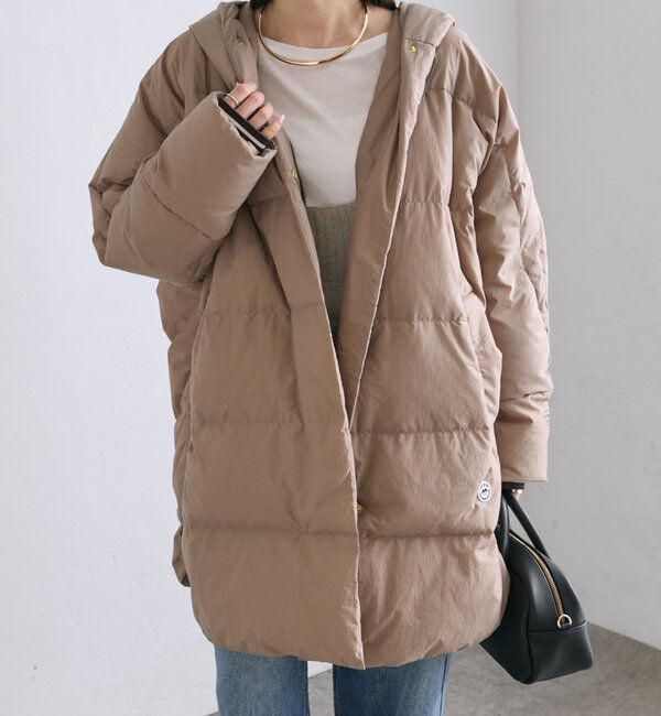  「【軽くて暖かいが叶う♪】フレンチダックダウンフードコート」|ダウン|