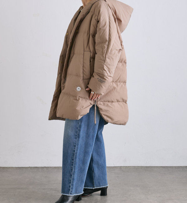  「【軽くて暖かいが叶う♪】フレンチダックダウンフードコート」|ダウン|