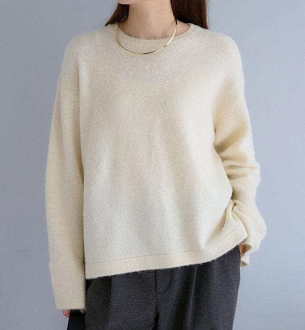  「【Du noir】FOX混袖口スリットニット」|ニット・セーター|