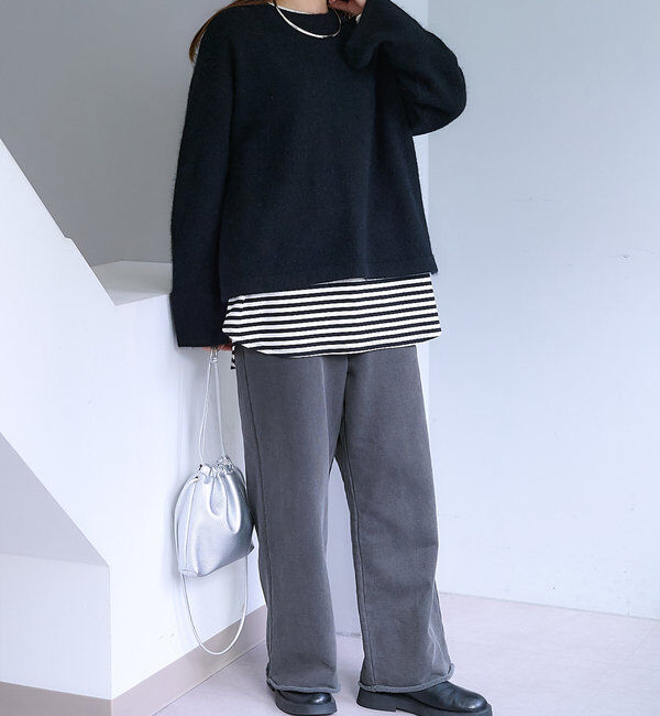  「【Du noir】FOX混袖口スリットニット」|ニット・セーター|