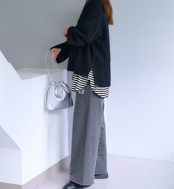  「【Du noir】FOX混袖口スリットニット」|ニット・セーター|