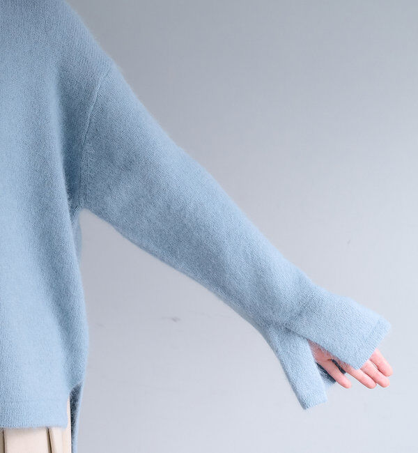  「【Du noir】FOX混袖口スリットニット」|ニット・セーター|