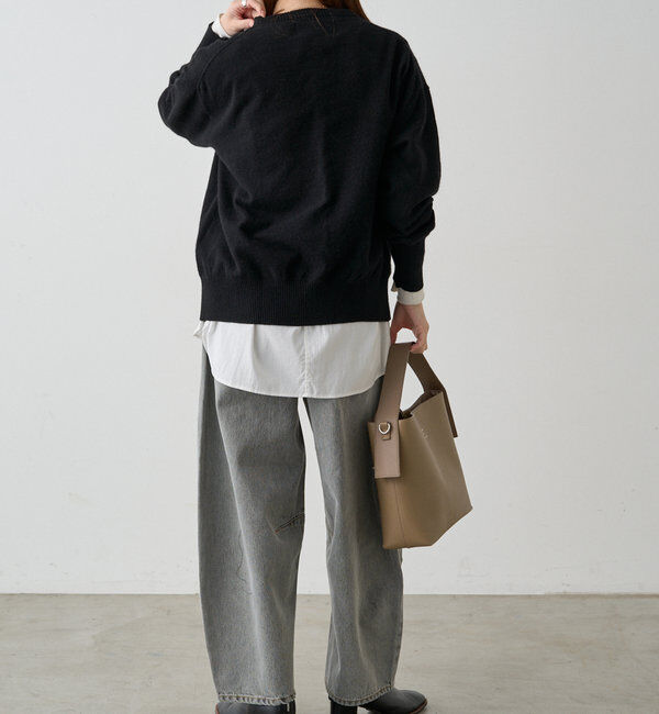  「インターシャロゴニットプルオーバー」|ニット・セーター|