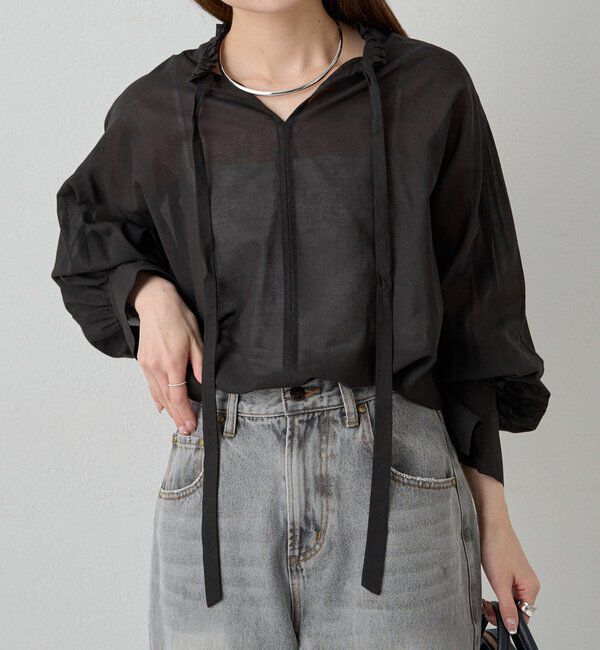  「ボウタイブラウス」|プルオーバー|