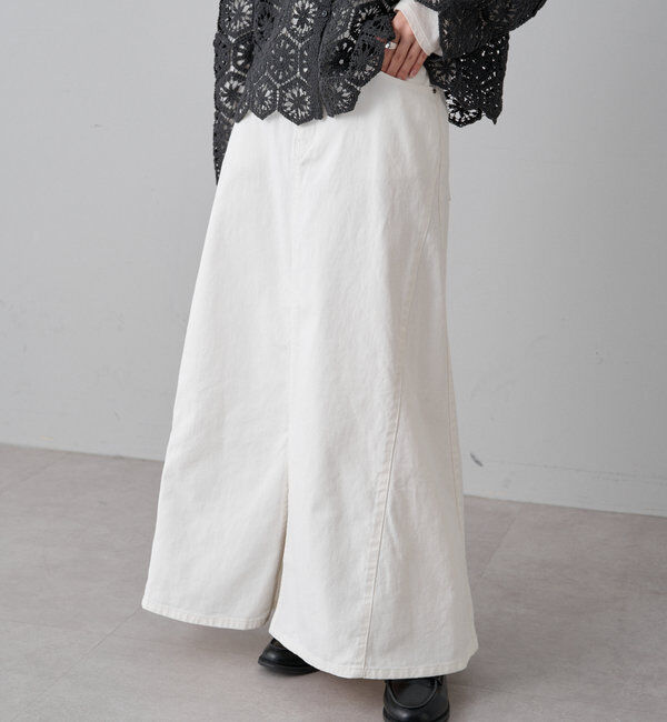  「綿レーヨンデニムスカート」|スカート|