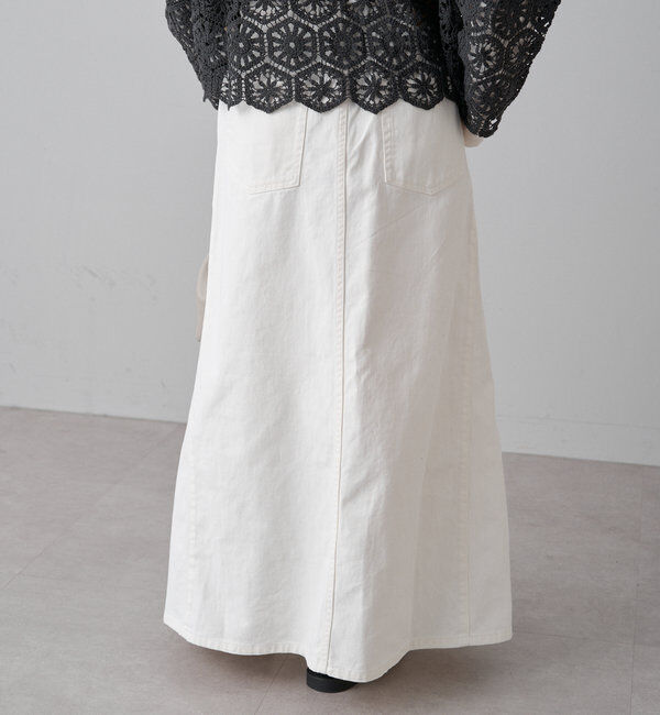  「綿レーヨンデニムスカート」|スカート|