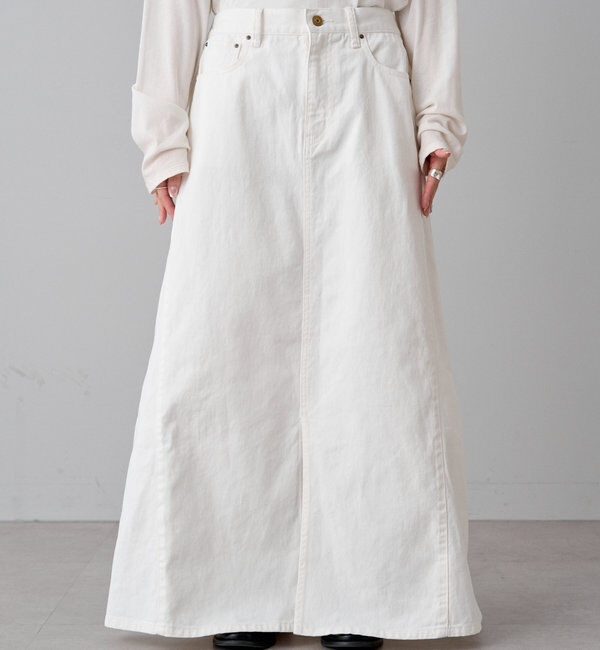 「綿レーヨンデニムスカート」|スカート|