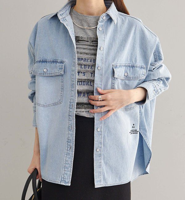  「コットンガーゼフォトプリントカットソー」|Tシャツ・カットソー|