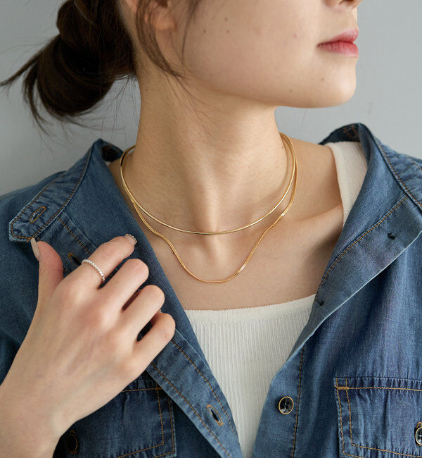  「2連メタルチョーカー」|ネックレス|