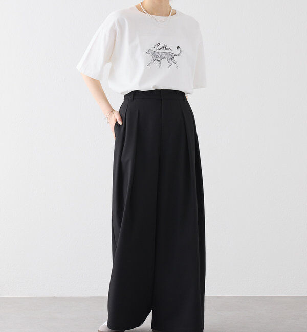  「アニマルプリントパンサーTシャツ」|プルオーバー|