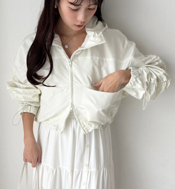  「ドロストショートマウンテンパーカー」|ダウンベスト・ベスト|