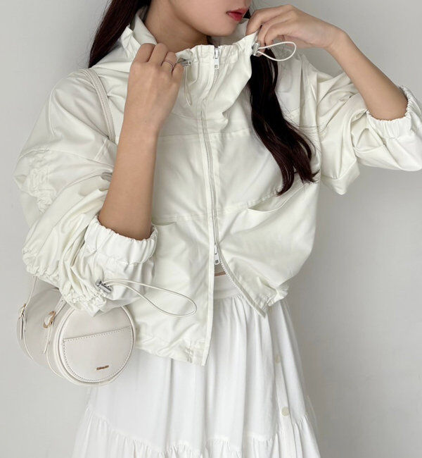  「ドロストショートマウンテンパーカー」|ダウンベスト・ベスト|