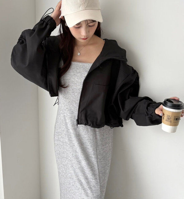  「ドロストショートマウンテンパーカー」|ダウンベスト・ベスト|