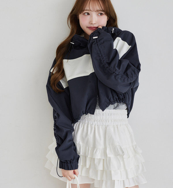  「ドロストショートマウンテンパーカー」|ダウンベスト・ベスト|