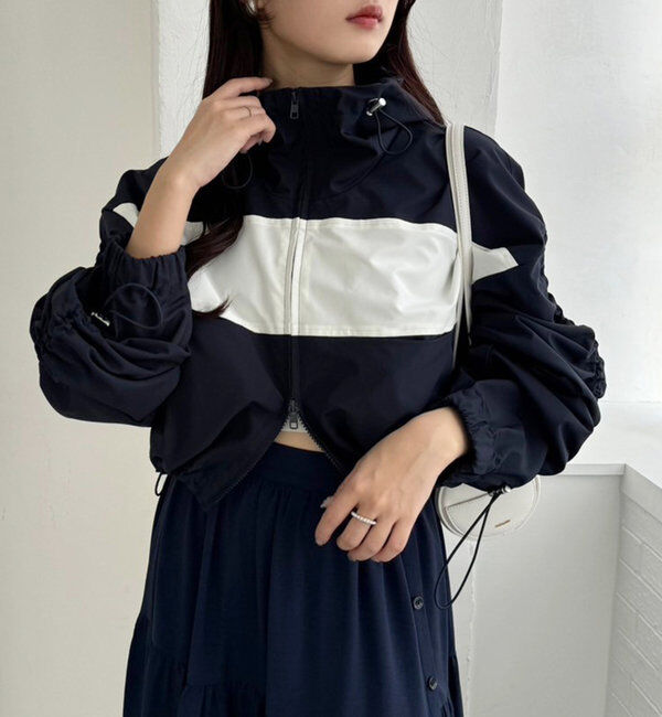  「ドロストショートマウンテンパーカー」|ダウンベスト・ベスト|