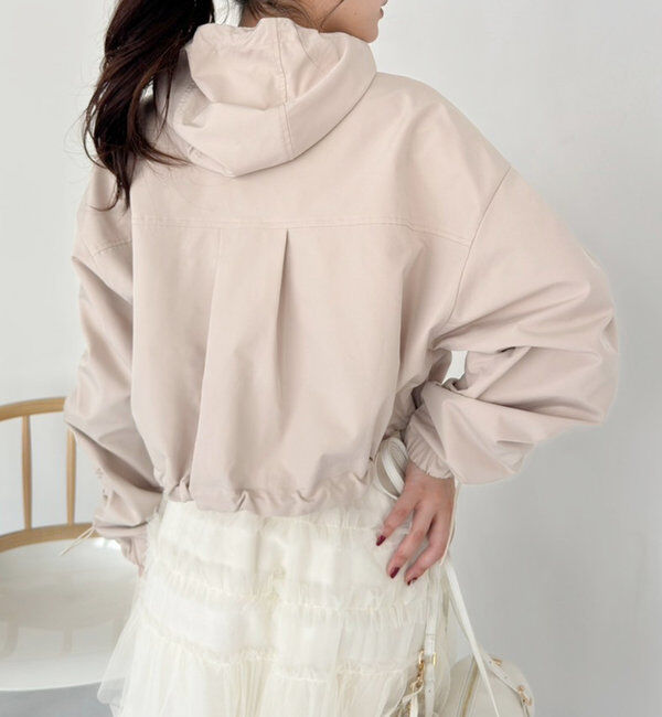  「ドロストショートマウンテンパーカー」|ダウンベスト・ベスト|