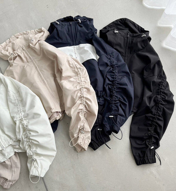  「ドロストショートマウンテンパーカー」|ダウンベスト・ベスト|