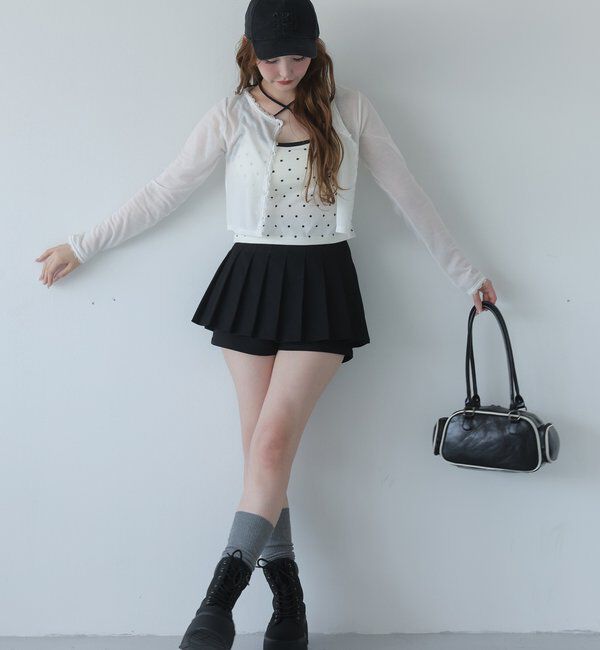  「レース付きカットカーディガン」|プルオーバー|