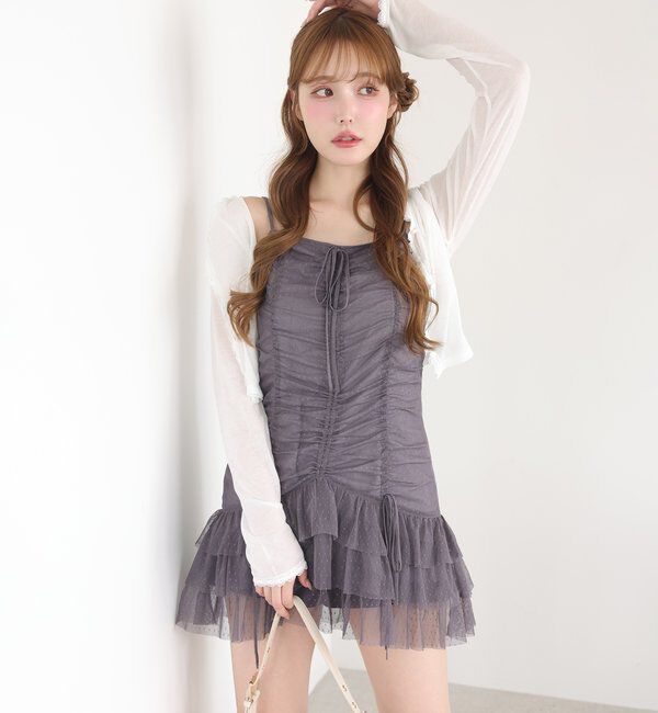  「レース付きカットカーディガン」|プルオーバー|