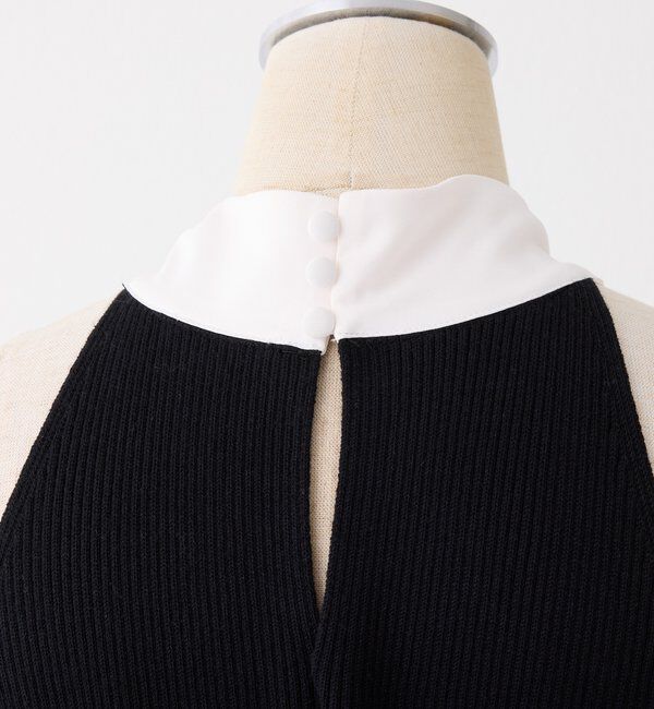  「【Mode Ribbon Collection】ボウタイアメスリニットワンピ」|ワンピース|