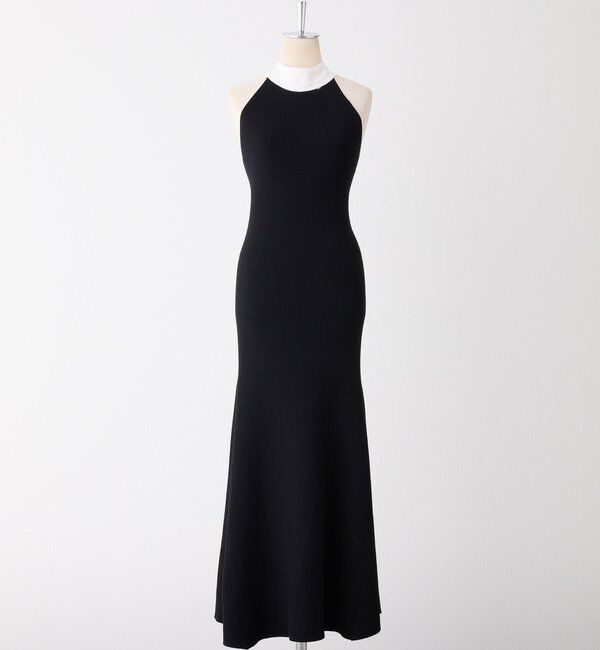  「【Mode Ribbon Collection】ボウタイアメスリニットワンピ」|ワンピース|