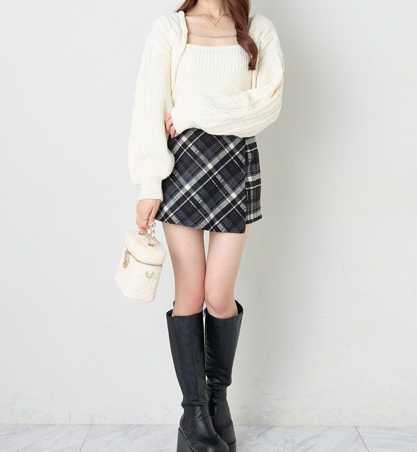  「ケーブルニットアンサンブル」|ニット・セーター|