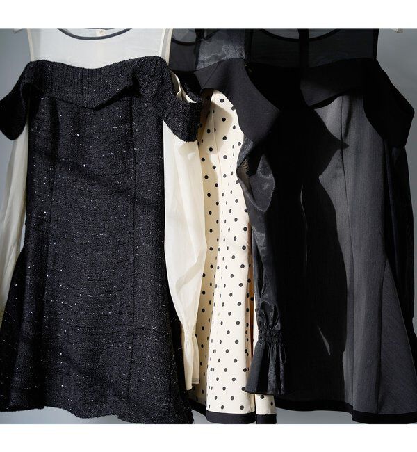  「【Occasion Collection】袖取り外し可能ミニワンピース」|ワンピース|