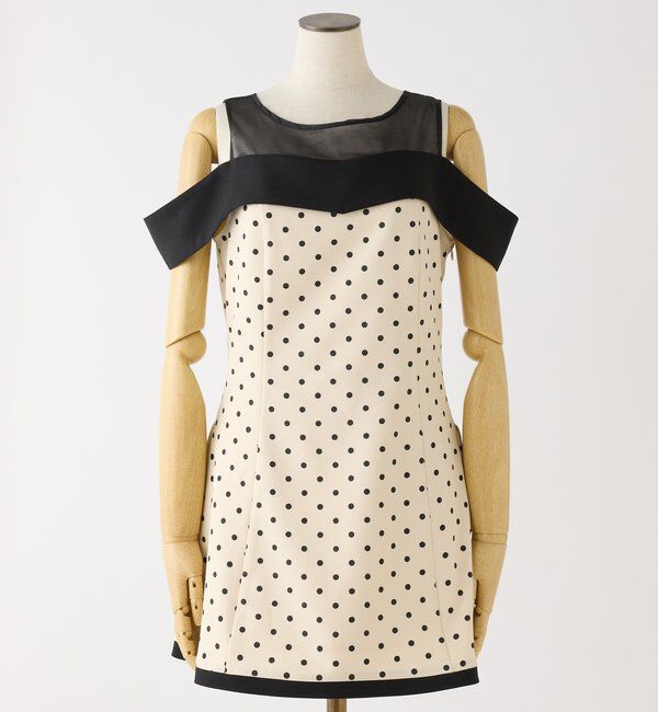  「【Occasion Collection】袖取り外し可能ミニワンピース」|ワンピース|