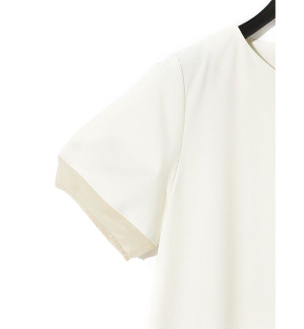 MIDIUMISOLID「MIDIUMISOLID for Ladies ベルト付きシアーコンビワンピース」|ワンピース|