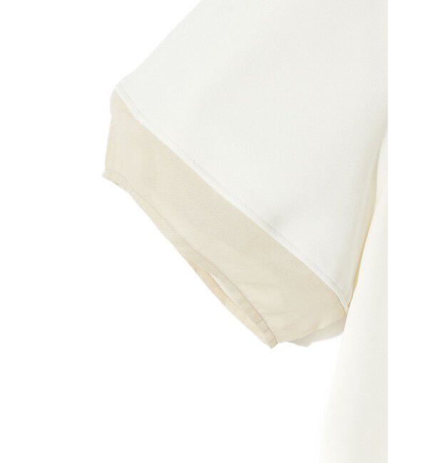 MIDIUMISOLID「MIDIUMISOLID for Ladies ベルト付きシアーコンビワンピース」|ワンピース|