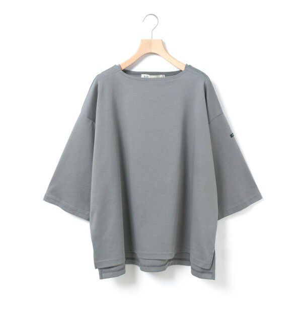 MidiUmi「MidiUmi 7分袖ワイドプルオーバー」|Tシャツ・カットソー|チャコールグレー