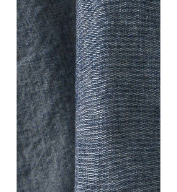 MidiUmi「MidiUmi ダンガリーズラッフルシャツ」|シャツ・ブラウス|