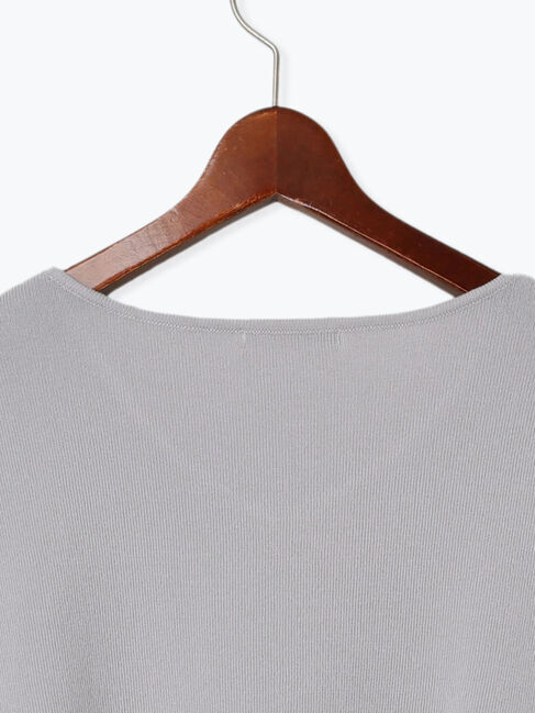 Te chichi「シアースリーブVネックプルオーバー」|ニット・セーター|