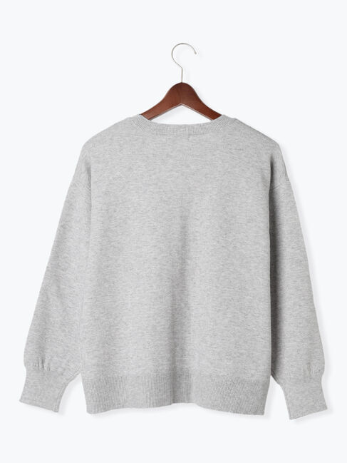 Te chichi TERRASSE「リボン刺繍クルーネックニット」|ニット・セーター|