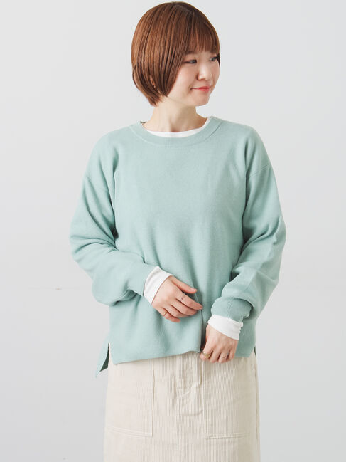 Lugnoncure「もちもちクルーネックニット」|ニット・セーター|ミント
