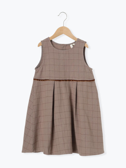 Samansa Mos2 Lagom「ウィンドウペンチェックジャンパースカート」|スカート|