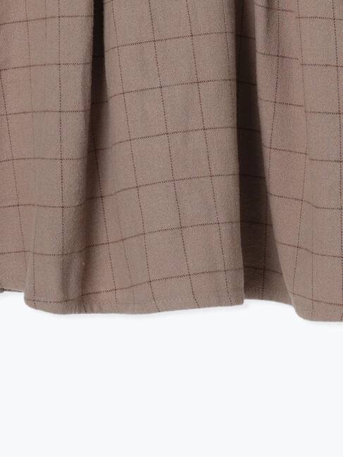 Samansa Mos2 Lagom「ウィンドウペンチェックジャンパースカート」|スカート|