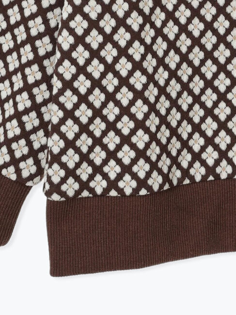  「花柄ジャカードトップス(セットアップ)」|Tシャツ・カットソー|