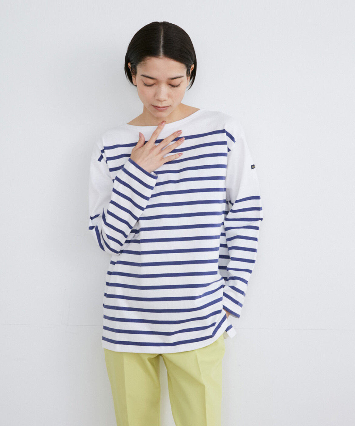 INED「《SUPERIOR CLOSET》JEANNEパネルボーダービッグTシャツ《Le minor》」|Tシャツ・カットソー|