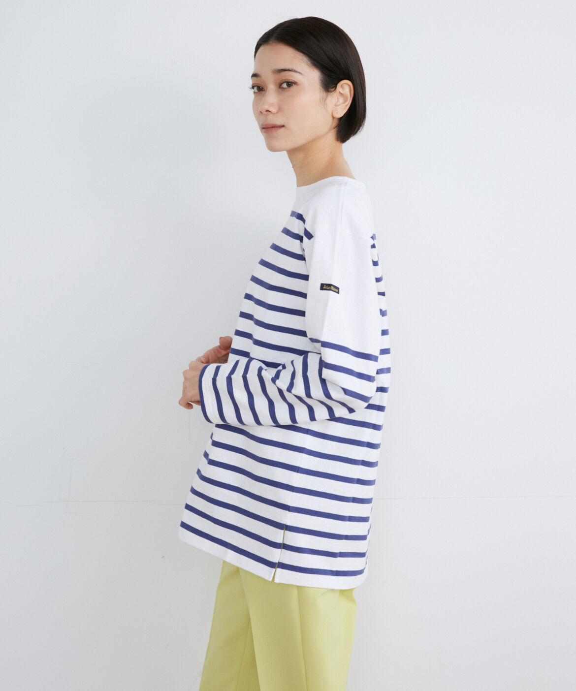 INED「《SUPERIOR CLOSET》JEANNEパネルボーダービッグTシャツ《Le minor》」|Tシャツ・カットソー|