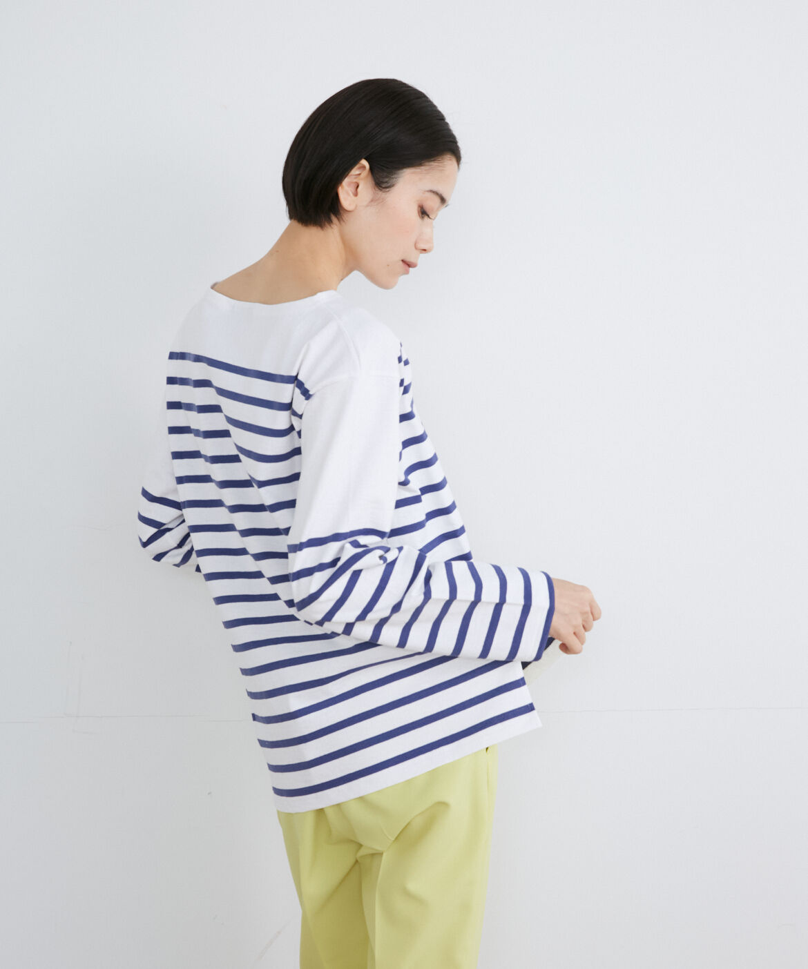 INED「《SUPERIOR CLOSET》JEANNEパネルボーダービッグTシャツ《Le minor》」|Tシャツ・カットソー|