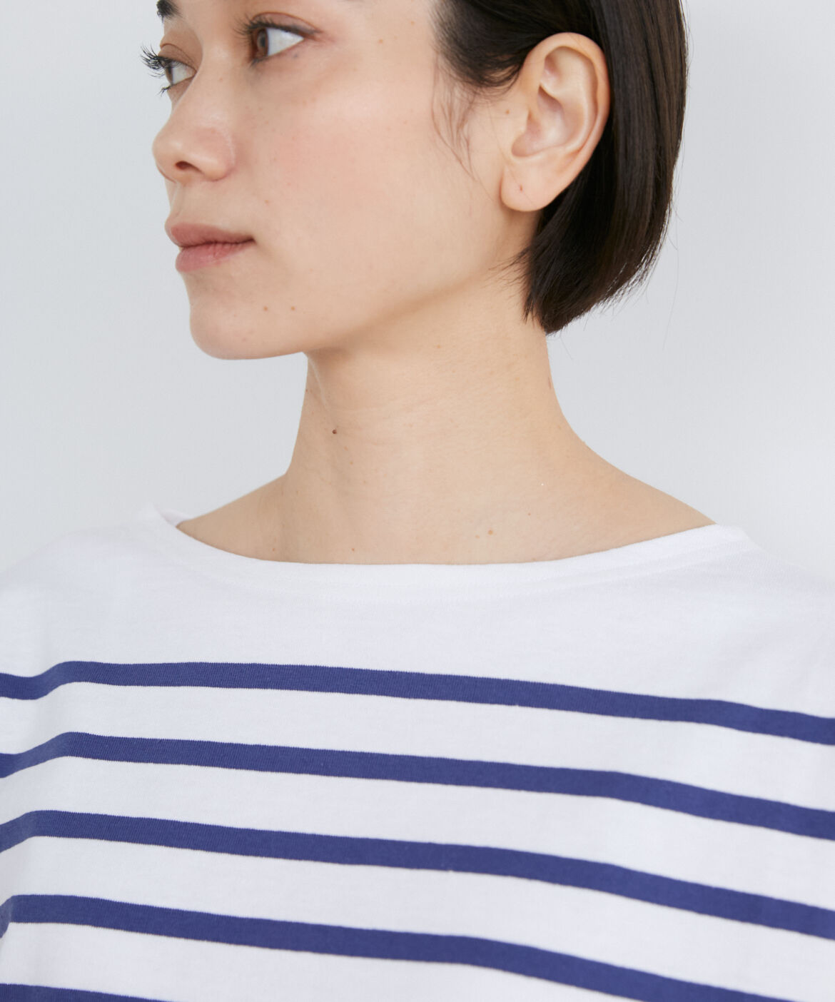 INED「《SUPERIOR CLOSET》JEANNEパネルボーダービッグTシャツ《Le minor》」|Tシャツ・カットソー|