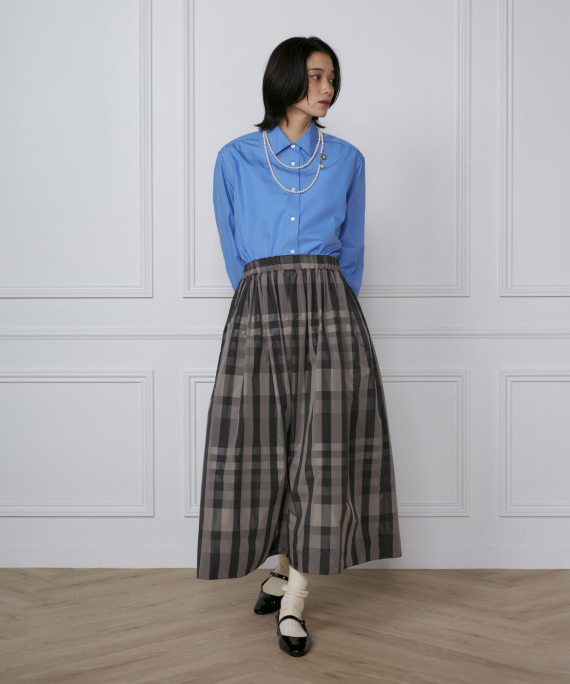 INED「《大きいサイズ》オーバーサイズシャツ」|シャツ・ブラウス|