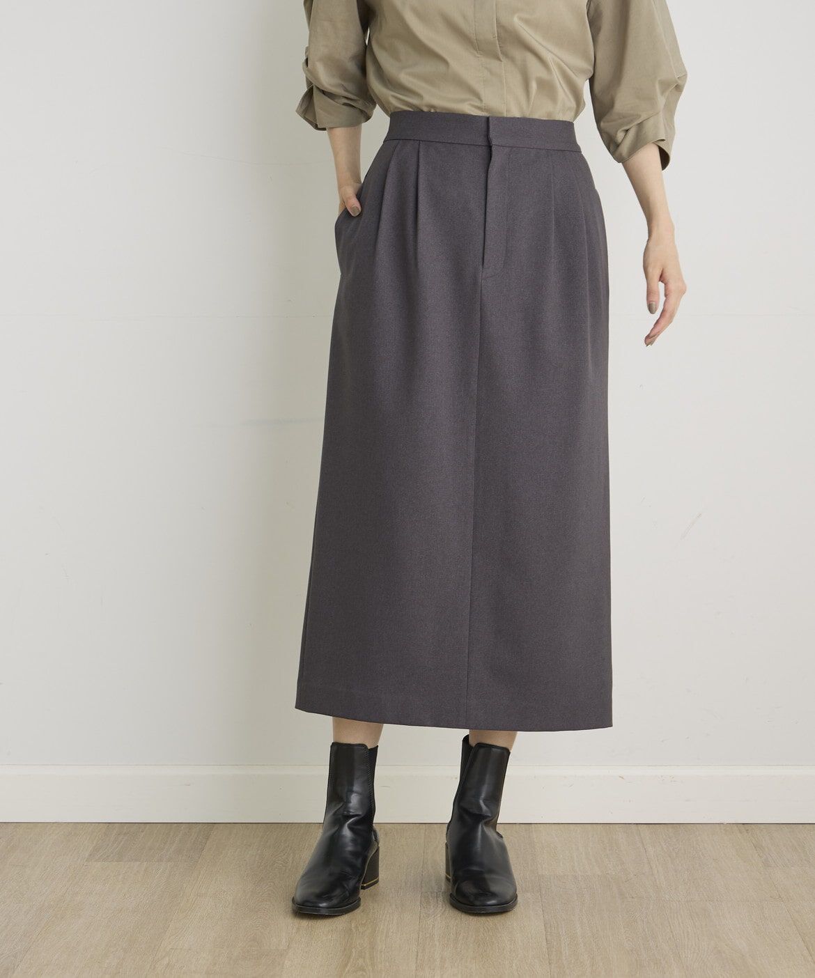 DAY by DAY it&rsquo;s international「ウールライクセミタイトスカート」|タイト|
