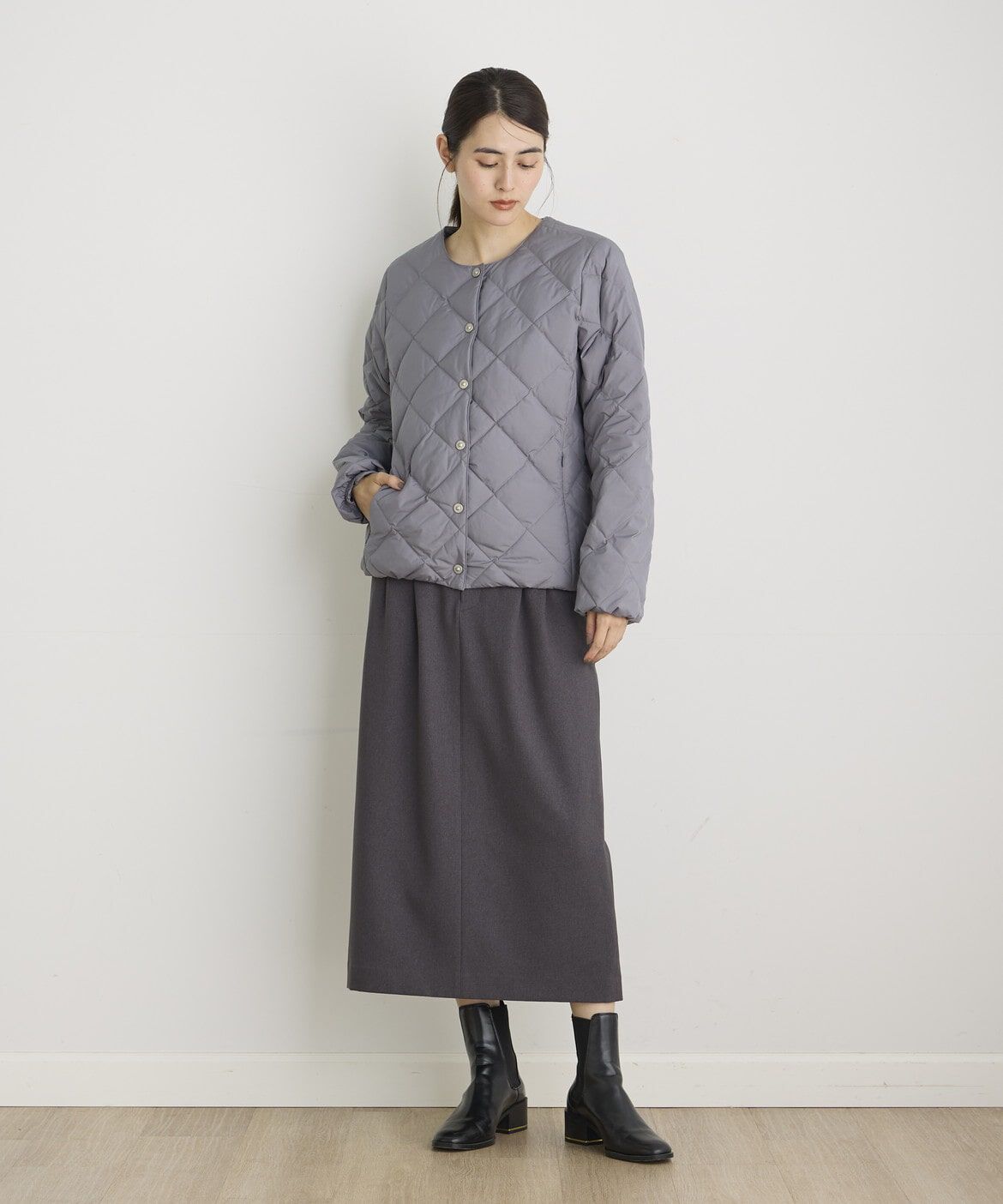 DAY by DAY it&rsquo;s international「ウールライクセミタイトスカート」|タイト|